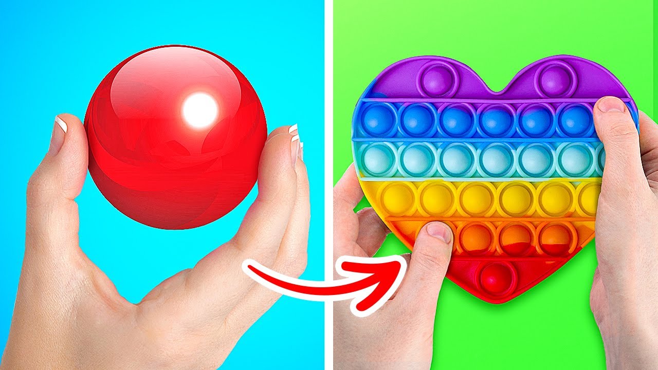 image 0 Colorful Pop It Compilation :: Cute And Satisfying Diy Crafts Parenting Hacks And Relaxing Ideas