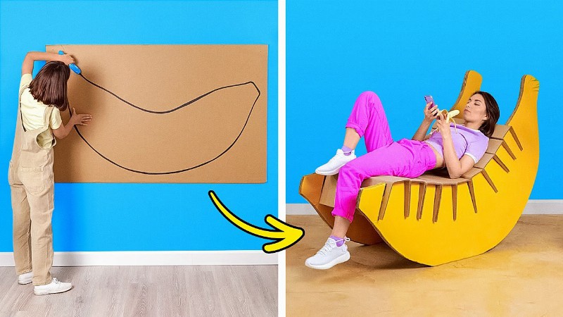 Diy Furniture From Cardboard! Easy Crafts For Your Place