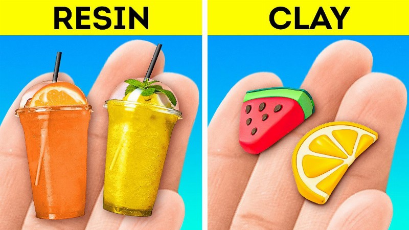 Epoxy Resin Vs. Polymer Clay : Cute Polymer Clay And Epoxy Resin Mini Crafts You Can Make