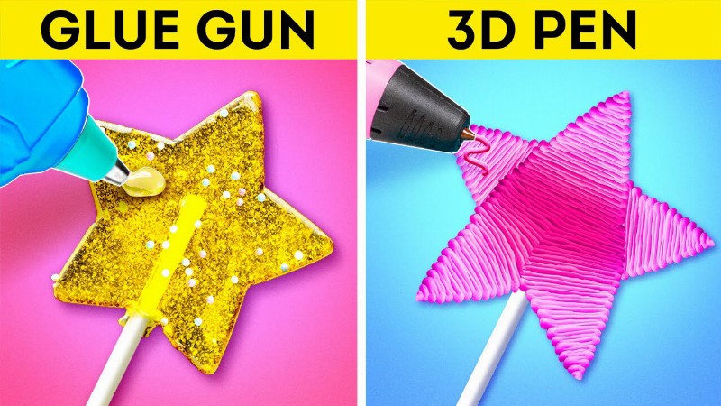 image 0 Glue Gun Vs. 3d Pen : Incredible Rainnbow Crafts And Cute Diy Ideas