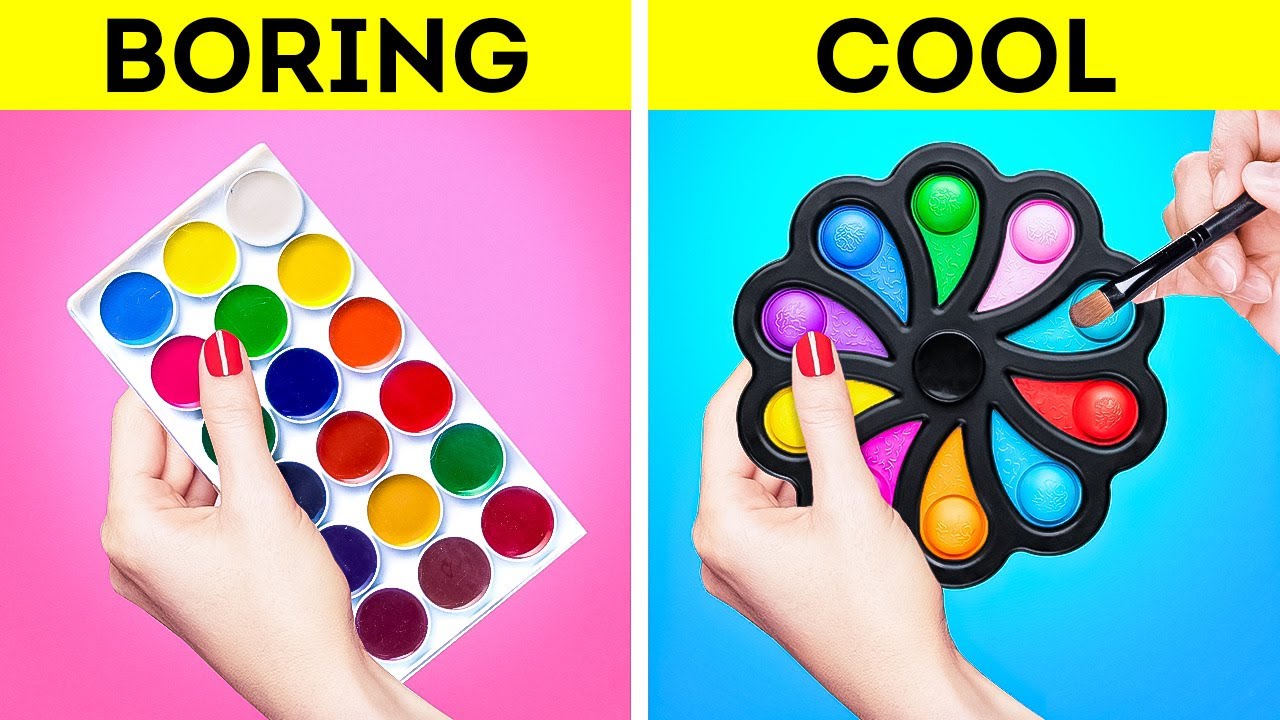 image 0 How To Be Cool At School : Colorful Diy School Supplies Drawing Hacks And Beauty Tricks