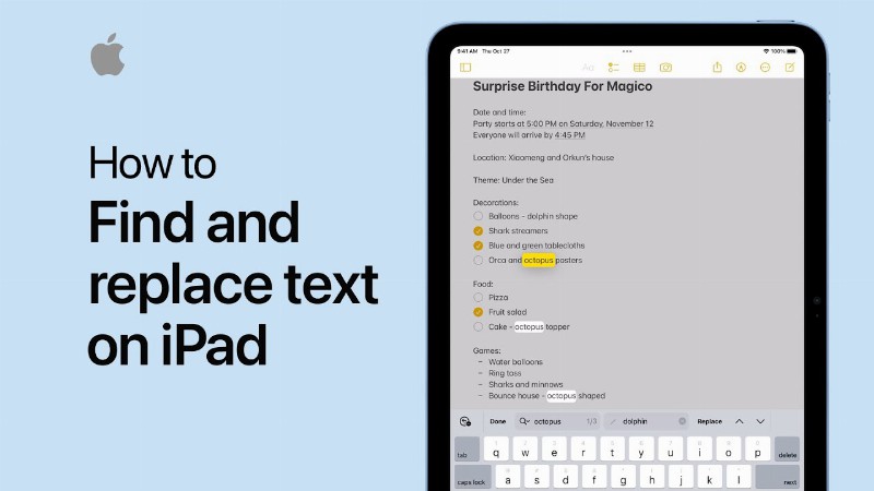 How To Find And Replace Text On Ipad : Apple Support