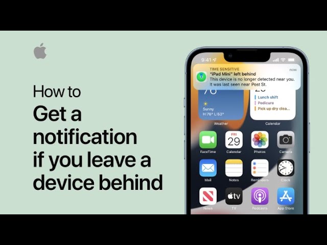 image 0 How To Get A Notification If You Leave An Item Or Device Behind : Apple Support