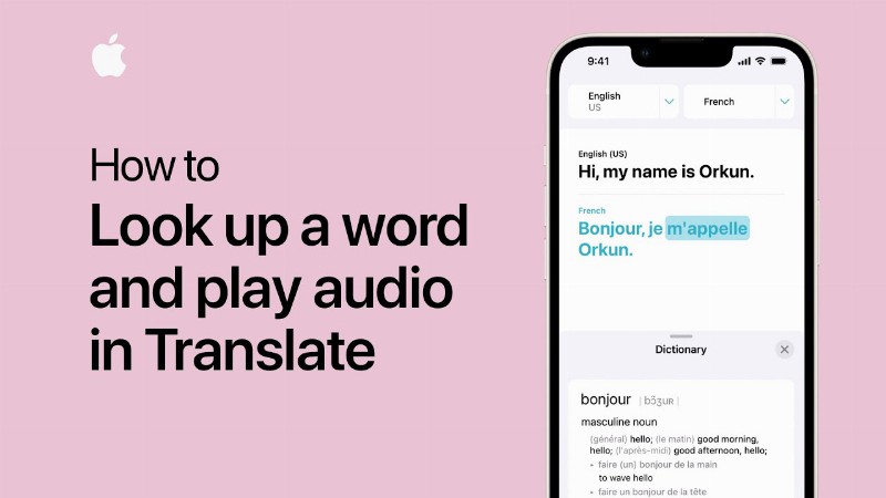 image 0 How To Look Up A Word And Play Audio In Translate On Iphone Or Ipad : Apple Support