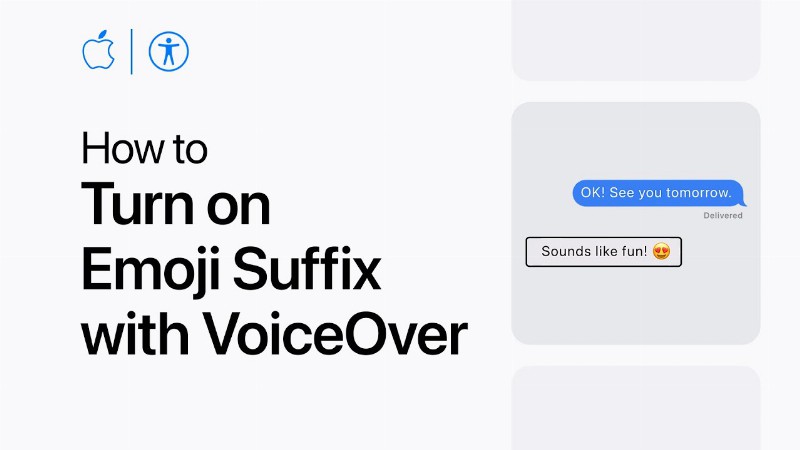 How To Turn On Emoji Suffix With Voiceover On Iphone Ipad And Ipod Touch : Apple Support