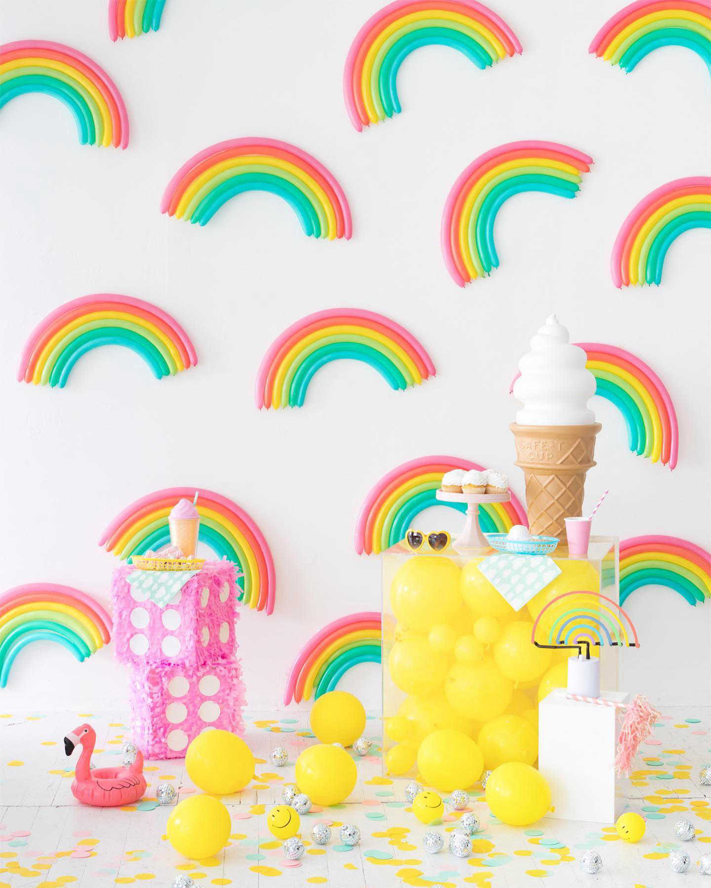 Oh Happy Day - Rainbow wall because it’s a favorite