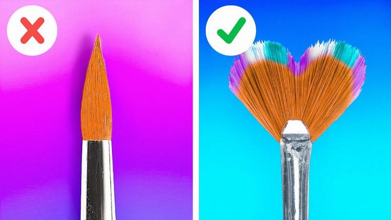 Painting Hacks & Tricks For Beginners :: Beautiful Art Hacks And Cool Drawing Techniques